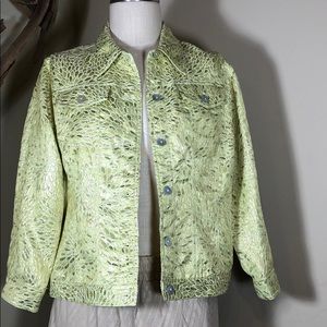 Gorgeous green metallic jacket - Lara Lane